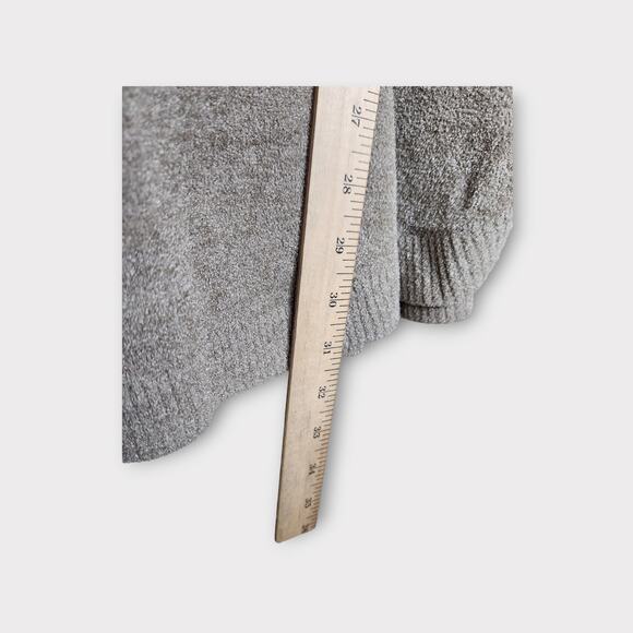 Barefoot Dreams CozyChic Ultra Lite Gray Cowl Neck Tunic Women's Medium - Picture 7 of 8